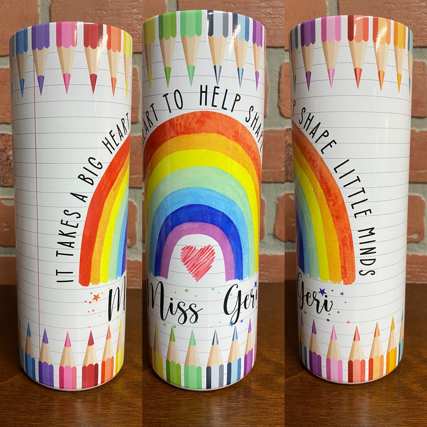 Rainbow tumbler