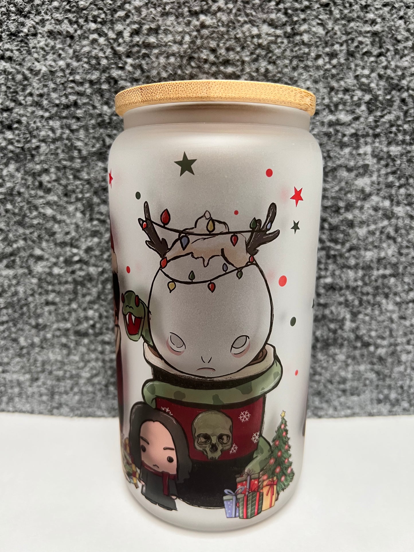 Wizard Christmas Glass Tumbler